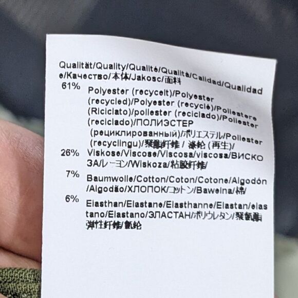 New hugo Boss | Tiluna Side-Zip 2 Slim-Leg Ponte Cropped Trousers in Green - Picture 8 of 9